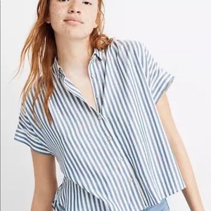 Madewell Hilltop Shirt in Savin Stripe